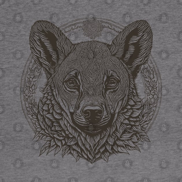 Hyena Monochrome by Deniz Digital Ink